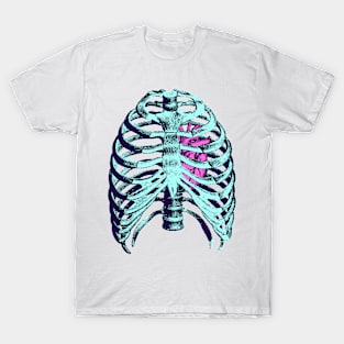 Skeleton with heart T-Shirt